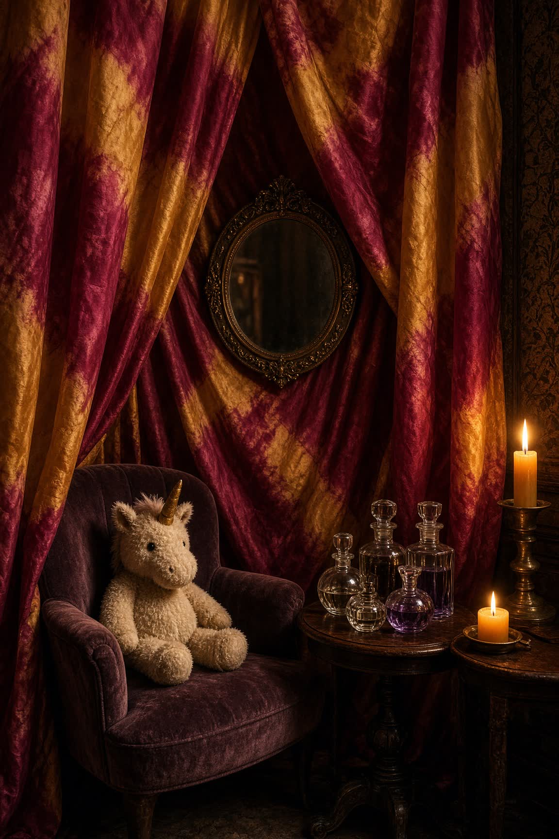 The dressing curtain